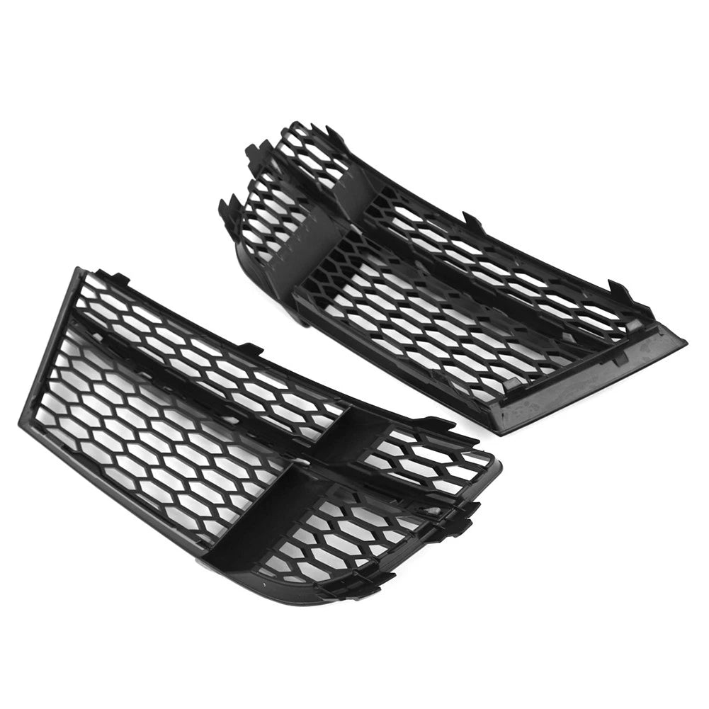 Open Mesh Honeycomb Front Bumper Fog Light Grille For Audi A3 S3