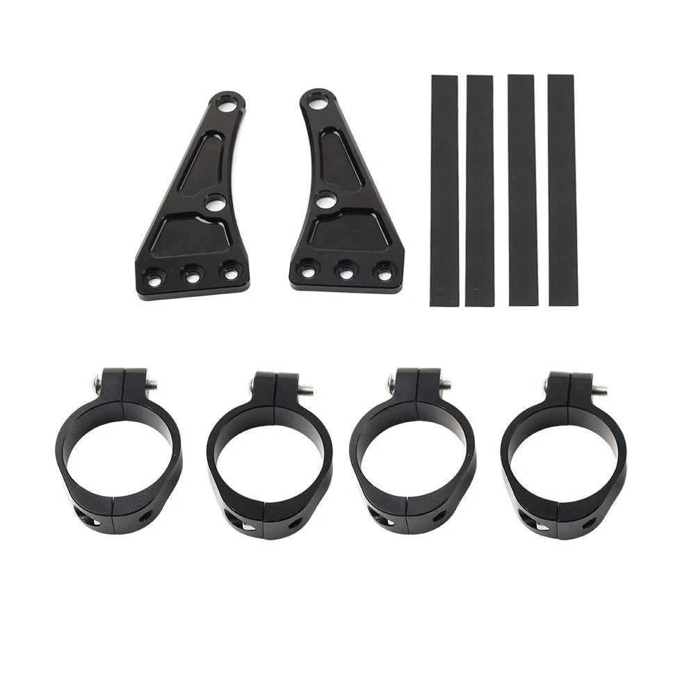 45MM Motorcycle Headlight Bracket Mount Clamp Fork Tube Holder For Harley