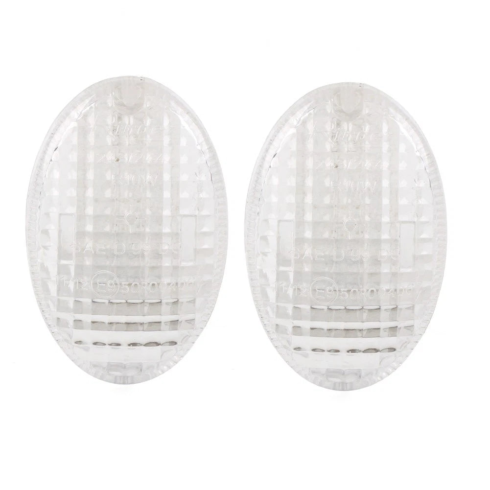 2x Motorcycle Turn Signal Light Lens Fit KAWASAKI EX250R NINJA 250R Vulcan Clear