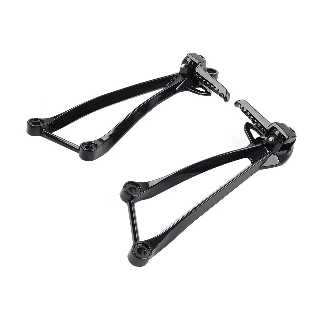 Rear Passenger Footpegs Pegs Bracket For Kawasaki Ninja ZX6R 09-24 ZX10R 2008-10