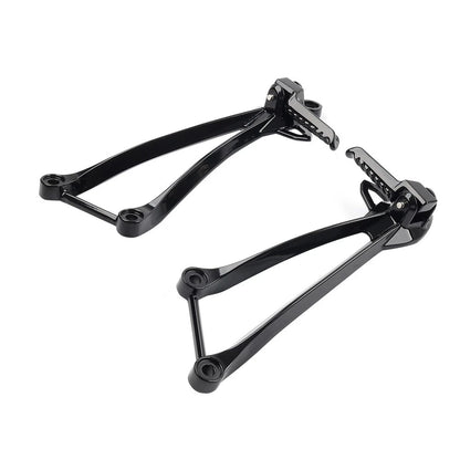 Rear Passenger Footpegs Pegs Bracket For Kawasaki Ninja ZX6R 09-24 ZX10R 2008-10