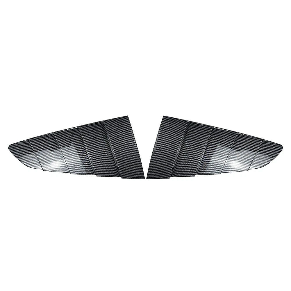 2pcs ABS Rear Side Quarter Window Louvers Cover For Ford Mustang 2015-2023