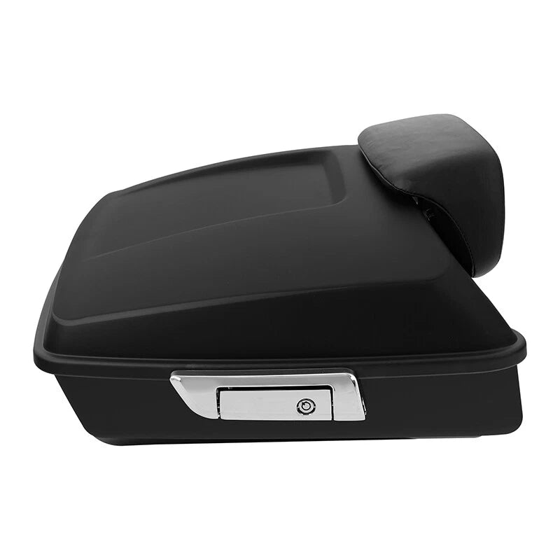 Matte Chopped Trunk Backrest Rack Plate Fit For Harley Touring Glide 2014-2025