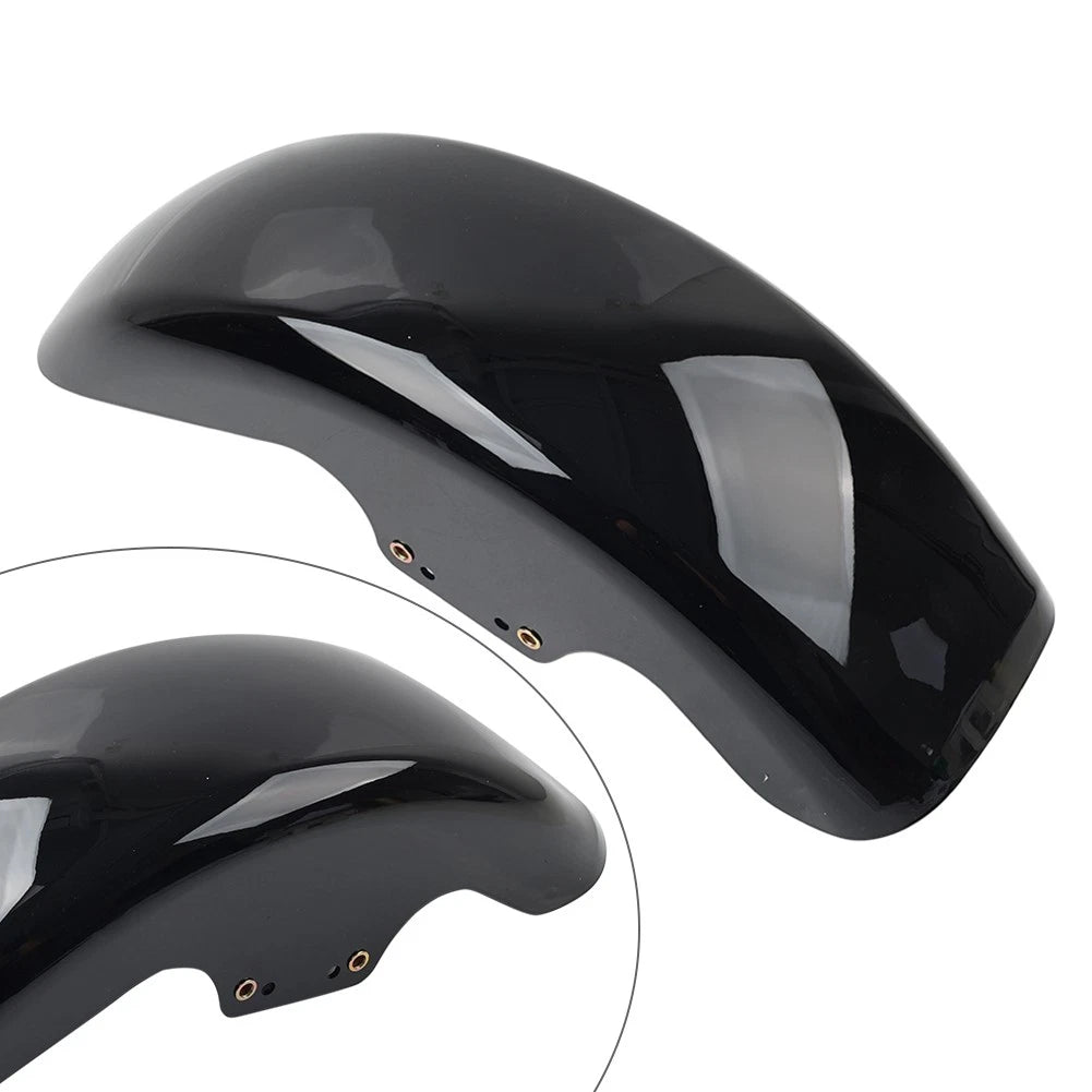Vivid Black Front Mudguard Cover Fit for Harley-Davidson Softail Fat Boy 2018-24