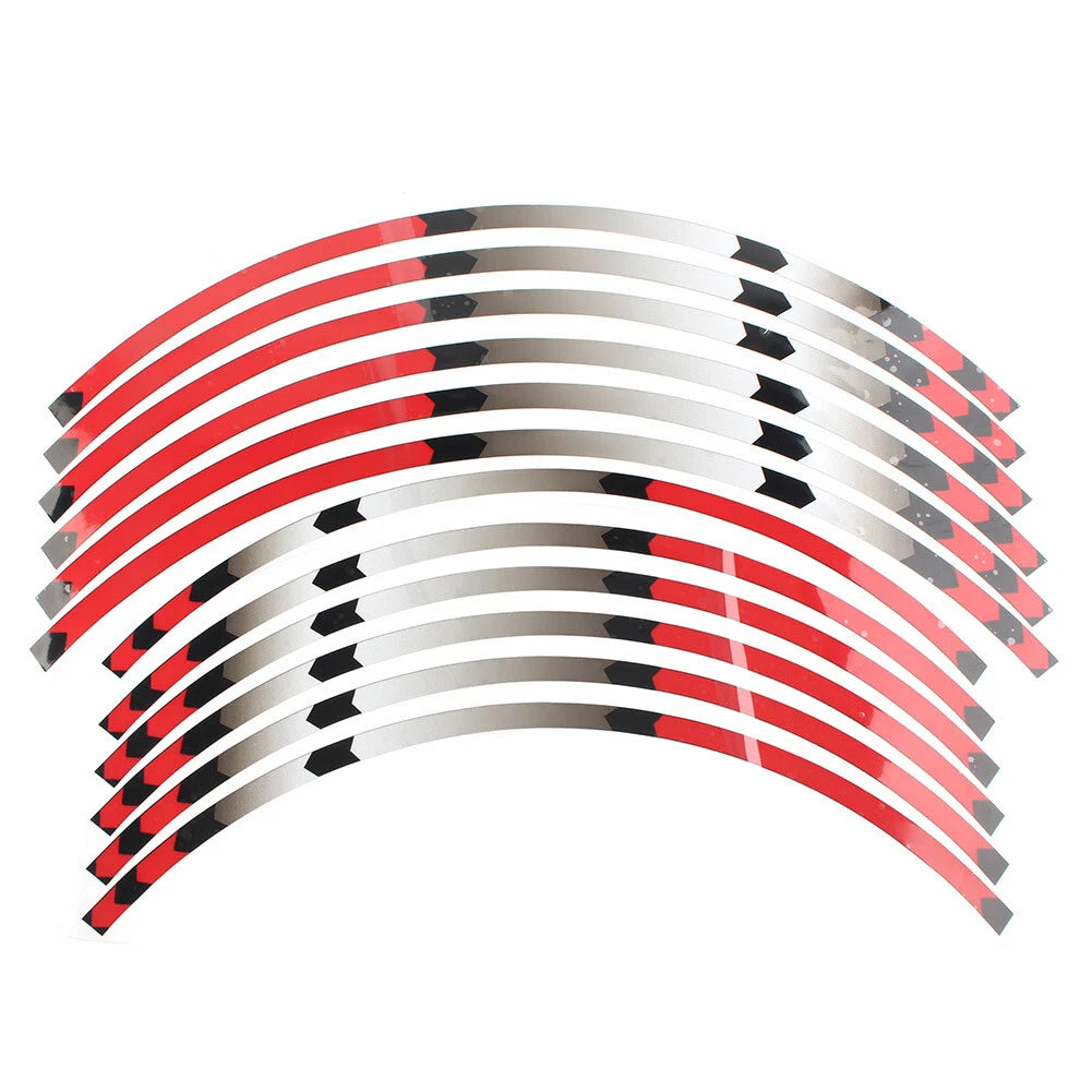 Fit HONDA XR650L 93-2021 XR250l 91-02 Rim Wheel Stripes Decals Tape Stickers red