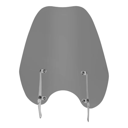 Smoke Windshield Windscreen & 49MM Quick Clamps For Harley FXBB FXBR FXBRS 18-Up