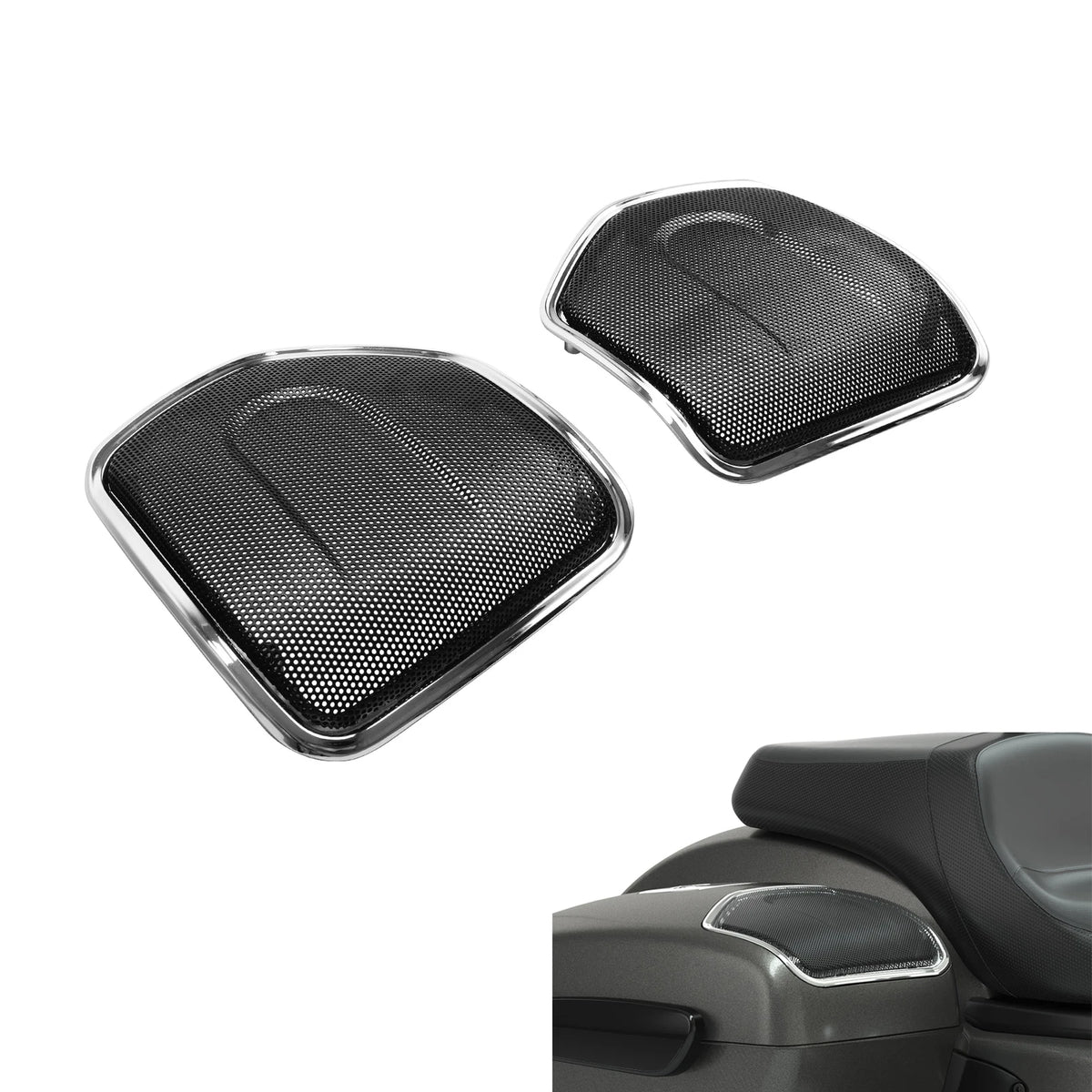 Saddlebag Lid Speakers Grills Fit For Indian Springfield Dark Horse 21-25 23 22