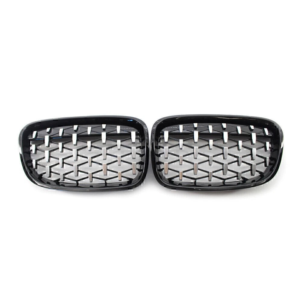 Front Black Grille Chrome  Meteor Latest Style Fit BMW 1 Series F20 F21 11-14