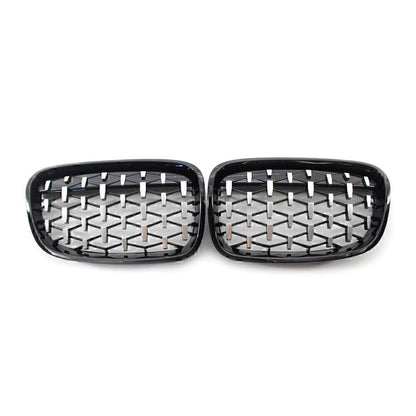 Front Black Grille Chrome  Meteor Latest Style Fit BMW 1 Series F20 F21 11-14