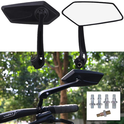 Useful Universal Scooter Rearview Mirrors Pair Moped ATV Motorcycle Backup
