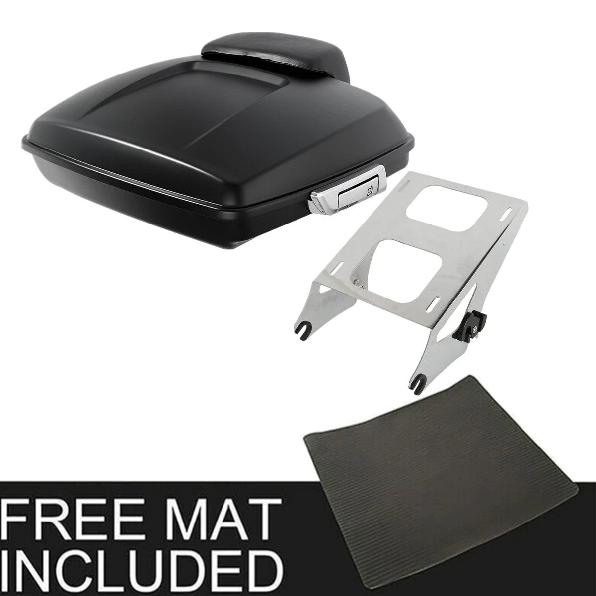 Matte Razor Trunk Pad Mount Rack Fit For Harley Electra Glide 14-25 US