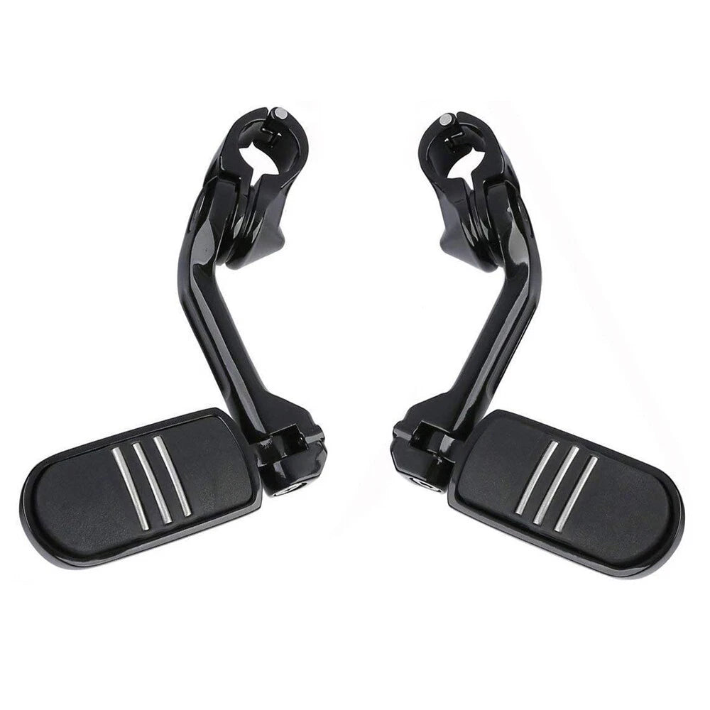 1-1/4" Long Angled Streamline Highway Engine Guard Foot Pegs For Harley Dyna US