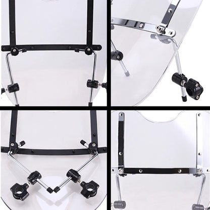 1'' 7/8" Clear Windshield Windscreen For Harley Dyna Softail Sportster Road King