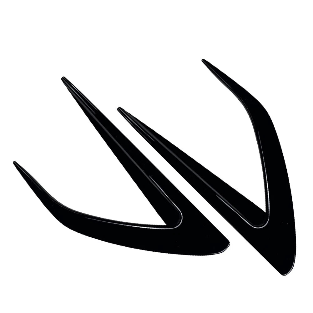 Glossy Black Front Bumper Side Air Vent Trims For Mazda MX-5 ND Miata 2016-2025