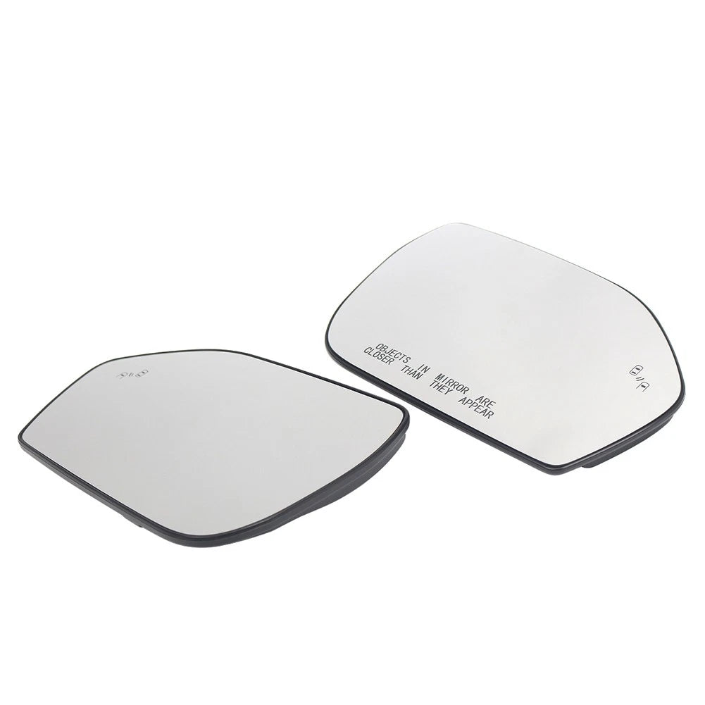1 Pair Side Mirror Glass With Blind Spot Indicator For Ford Explorer 2020-2024