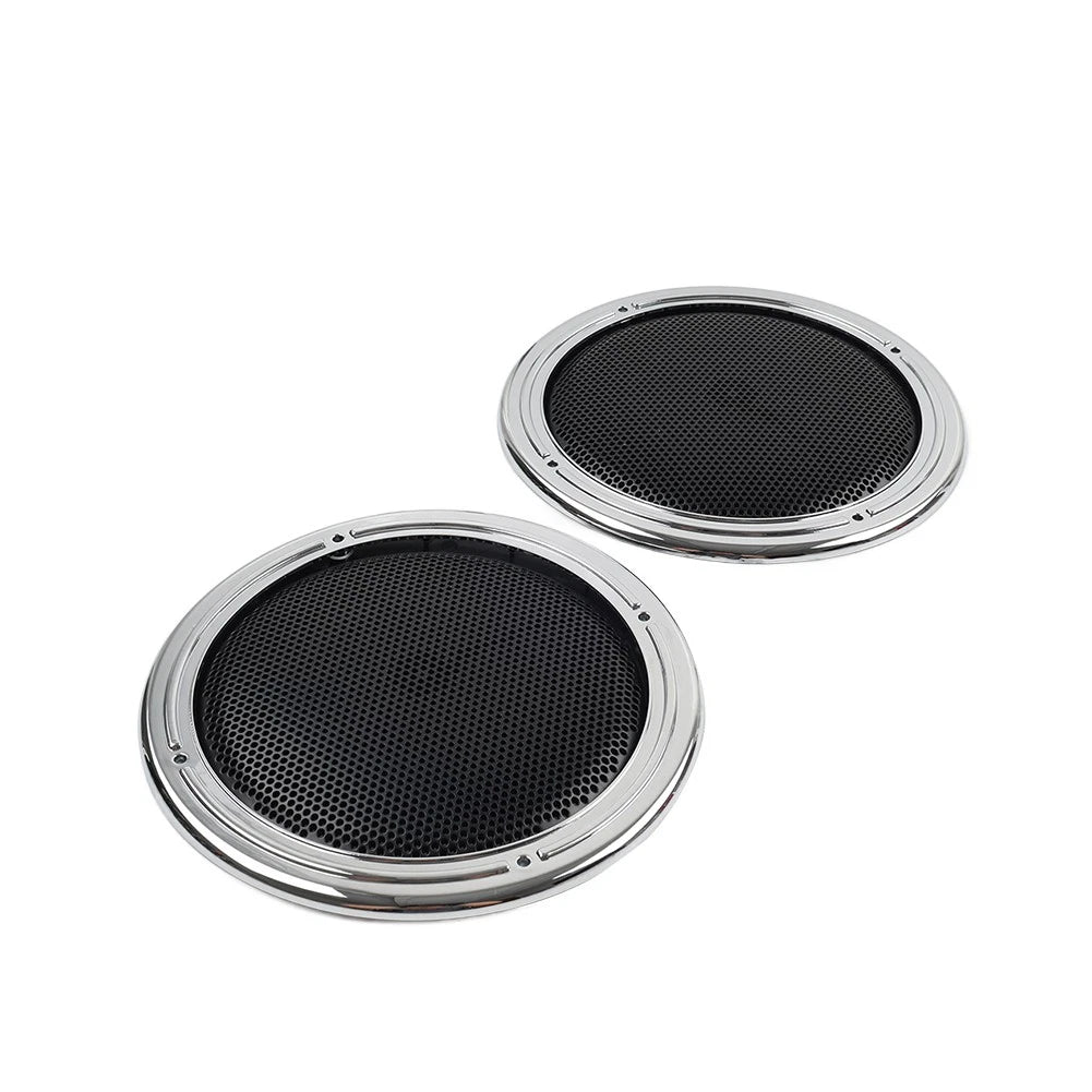 Motorcycle Rear Tour Pack Speaker Pod Grilles For Harley Road Tri Glide FLTRU