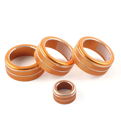 4x Console AC Climate Control Knob Ring Cover For Honda Civic 11th 2022+ Orange