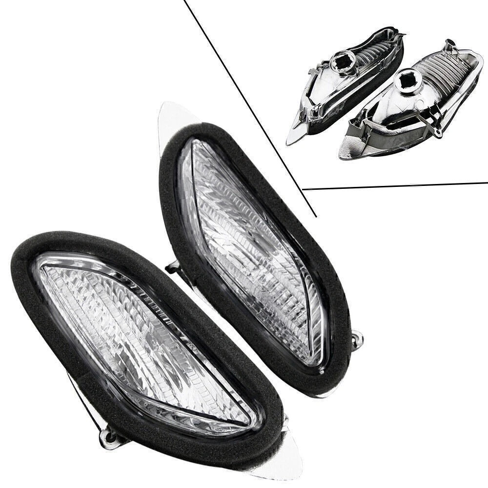 2pcs Clear Front Turn Signal Indicator Lens Winker For Honda ST1300 2002-2009 03