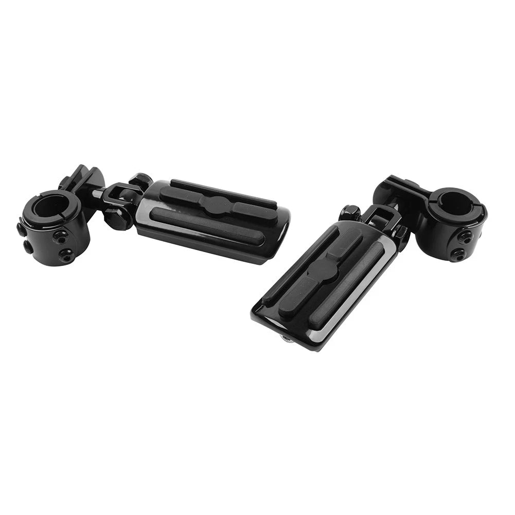 Motorcycle Highway Foot Pegs Rests 1" 1-1/4" Crash Bar Fit Harley Touring Fatboy