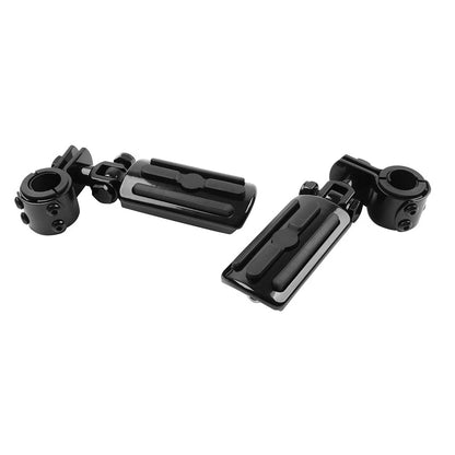 Motorcycle Highway Foot Pegs Rests 1" 1-1/4" Crash Bar Fit Harley Touring Fatboy