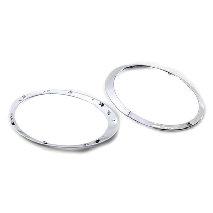 Pair Headlamp Headlight Trim Ring Fit For BMW MINI R55 R56 R57 R58 R59 Chrome