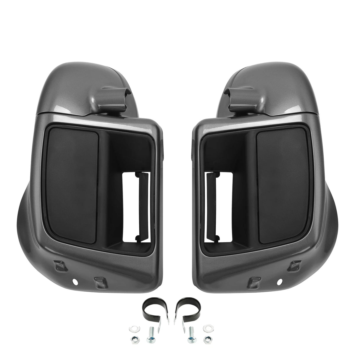 Lower Vented Fairings Fit For Harley CVO Street Road Glide 14-Up Charcoal Pearl