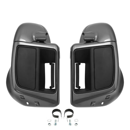Lower Vented Fairings Fit For Harley CVO Street Road Glide 14-Up Charcoal Pearl
