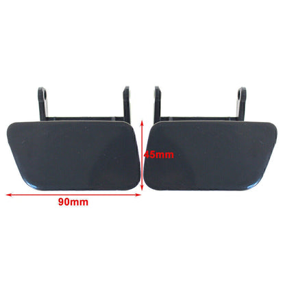 Bumper Headlight Headlamp Washer Cap Cover For BMW E60 5 Series 2004-2010 Pair