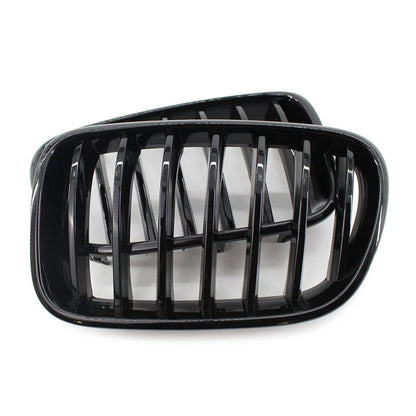 2x Front Radiator Kidney Grille For BMW X3 F25 2009-2017 51117237422 Gloss Black
