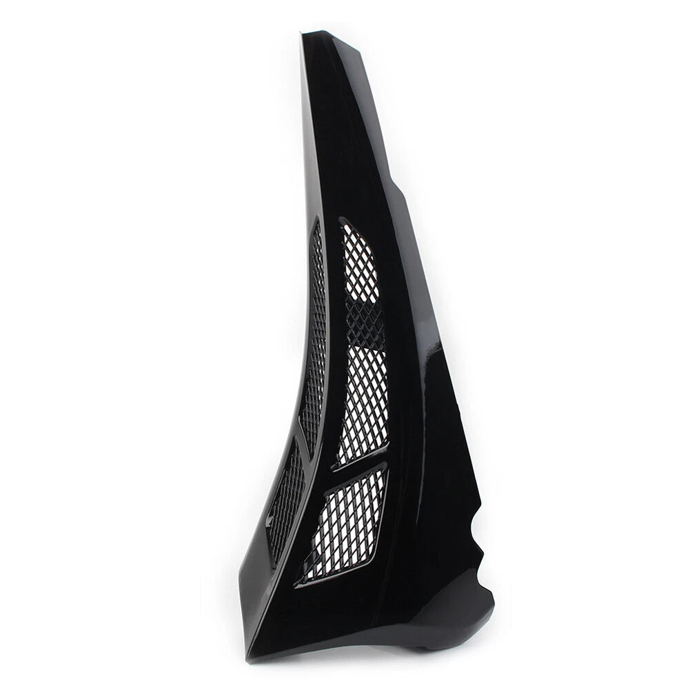 Tall Chin Spoiler Scoop Stretched For Harley Street Road Glide 2014+ Gloss Black