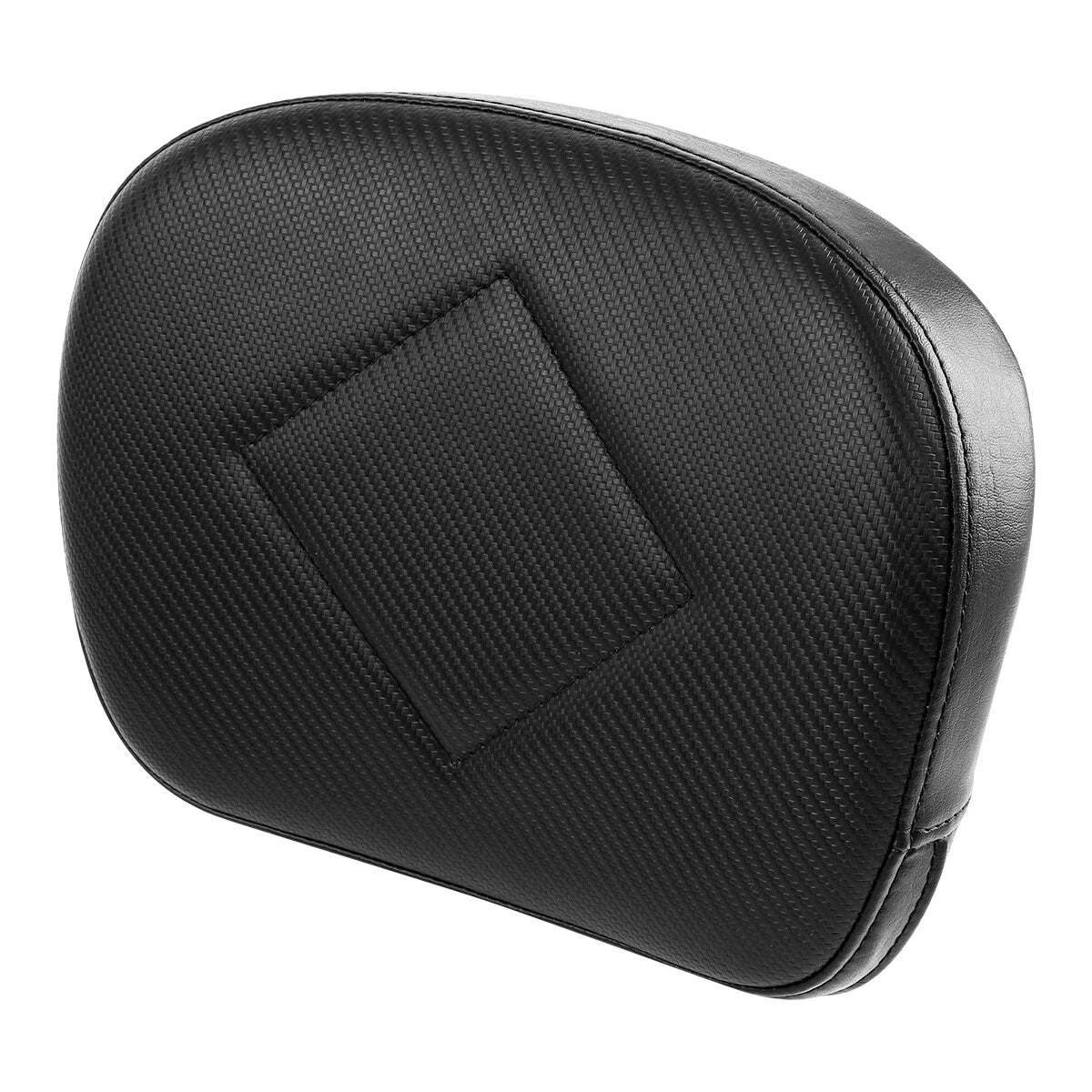 Black Rear Passenger Backrest Pad & Mount Brackets Fit For Harley Touring Glide