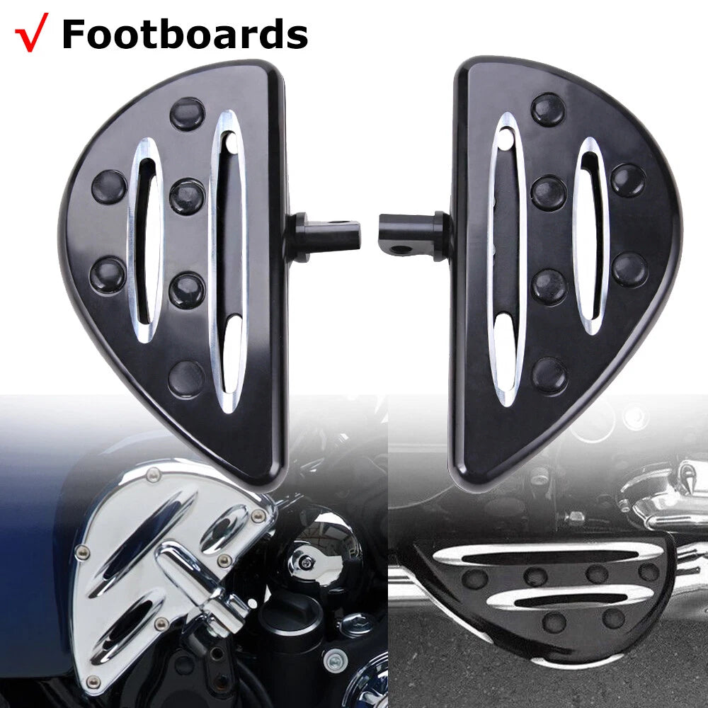 Rear Passenger Floorboards Footboard For Harley Touring Street Glide Road Glide