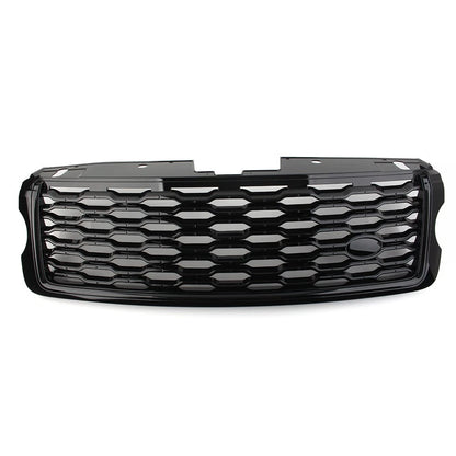 Front Center Radiator Upper Grille Glossy Black For Range Rover Vogue 2013-2017