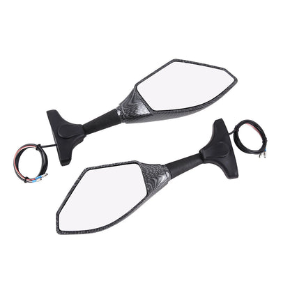 Pair LED Mirrors For SUZUKI GSXR 600 750 1000 Hayabusa GSF SV Katana TL1000R
