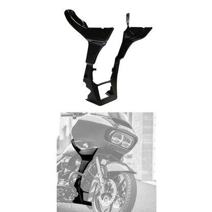 Vivid Black Fairing Spoilers Cover Fit For Harley Touring Road Glide FLTRX 17-Up
