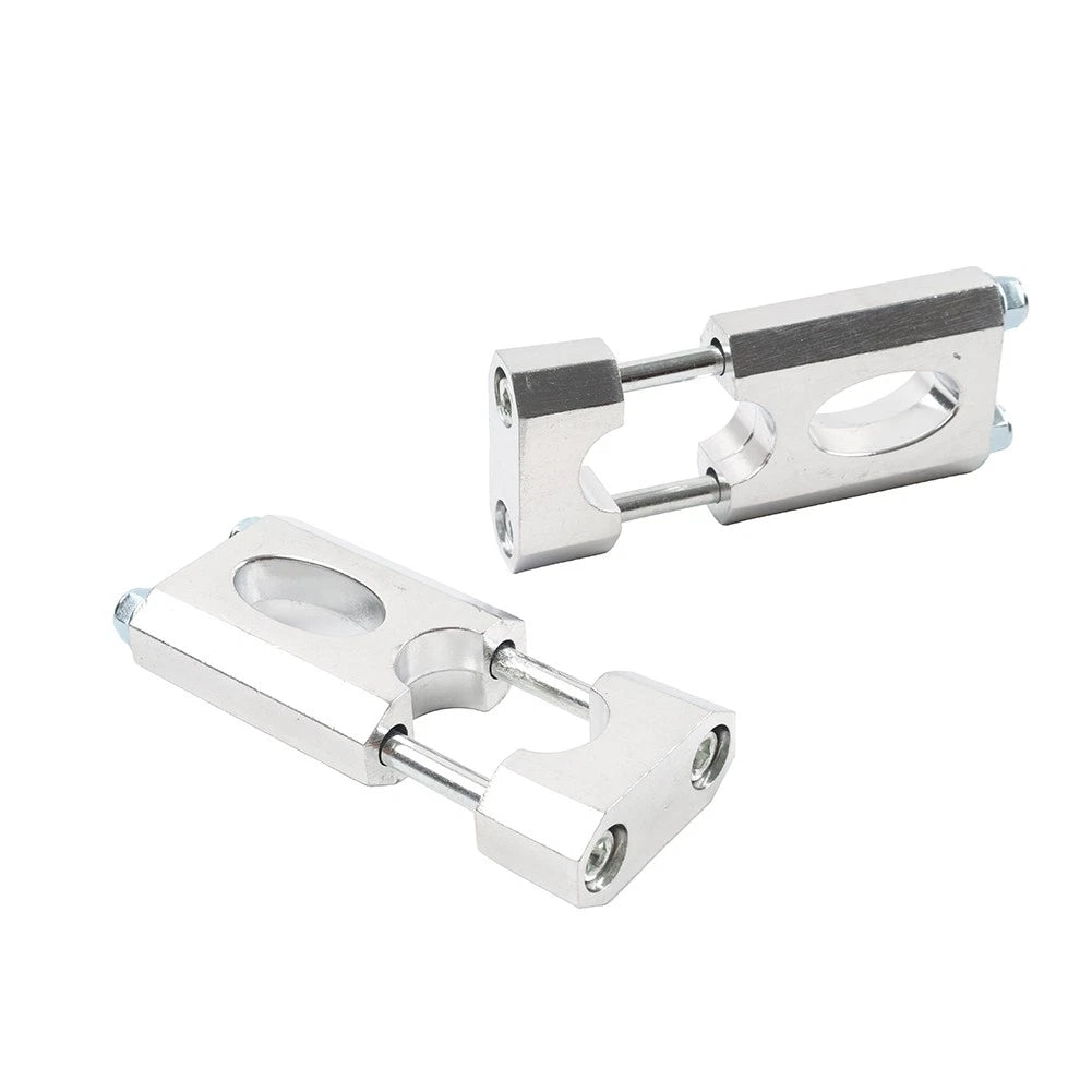 22mm 7/8'' Motor HandleBar Mount Clamp Risers For 50-125cc Dirt Pit Bike Silver