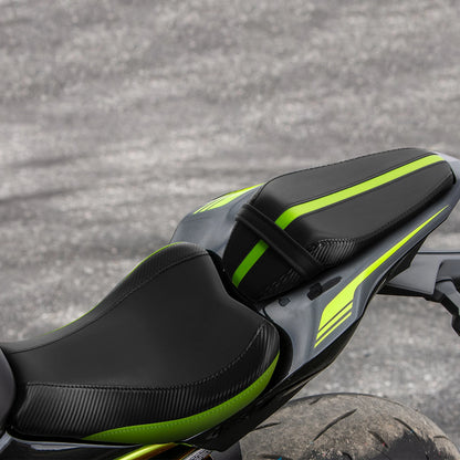 Driver & Passenger Pillion Seat Fit For Kawasaki Z900 2017-2023 2018 Black+Green