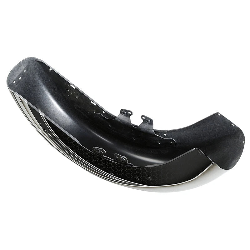 Front Fender For Harley Electra Tri Glide FLHT 14-25 Silver/Black Honeycomb Fade