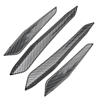 Carbon Fiber Look Front Bumper Splitter Side Skirt Fit For BMW M2 G87 2023-2024