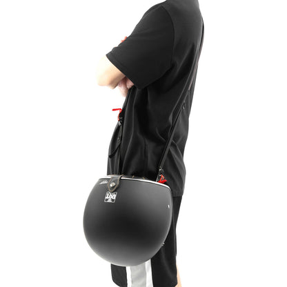Motorcycle Bike Shoulder Helmet Carrier Strap Black Strap Hands-Free Breathable