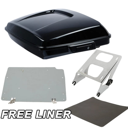 Black Razor Trunk Mount Rack Base Plate Fit For Harley Touring Road Glide 14-Up