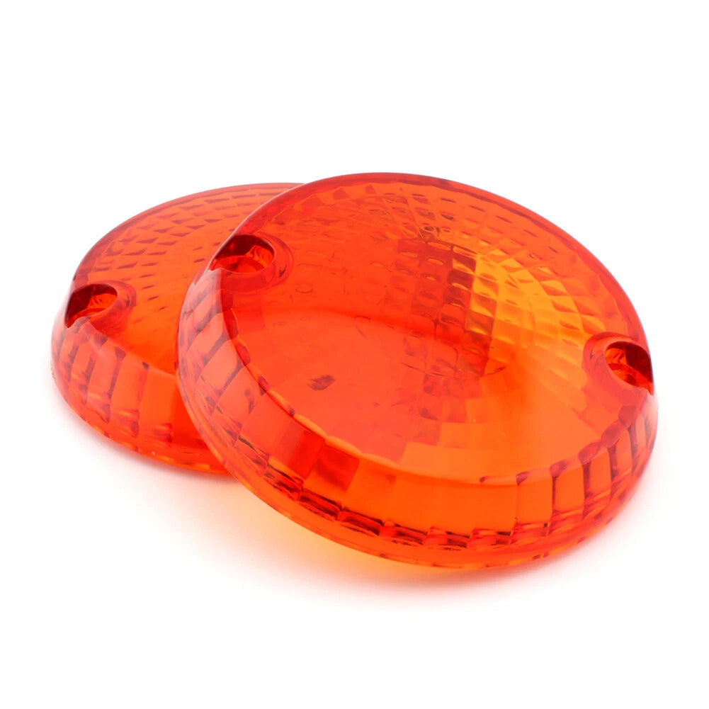 2pcs Turn Signal Lens Cover For Kawasaki Vulcan 1500 Classic Mean Streak Amber