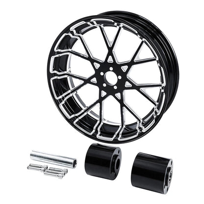 18'' Rear Wheel Rim Hub Disc & Belt Pulley Fit For Harley Electra Glide 1997- 20