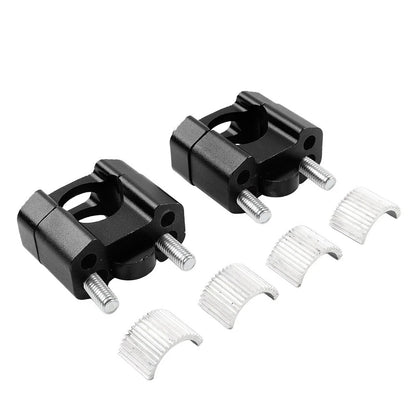 HandleBar Fat Bar Mount Clamps Risers Adaptor 7/8 to 11/8 Dirt Pit Bike ATV blk