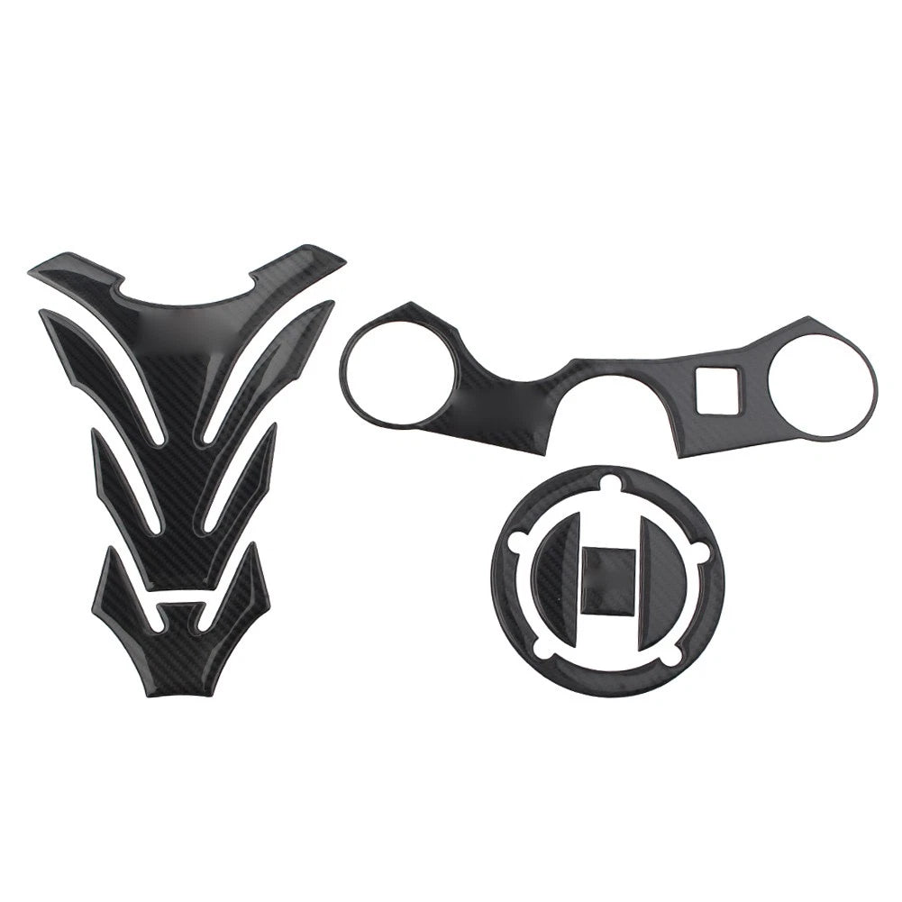 Protector 3D Decal Gas Tank Pad Stickers Carbon Fiber Fit GSXR 1000 750 600 US