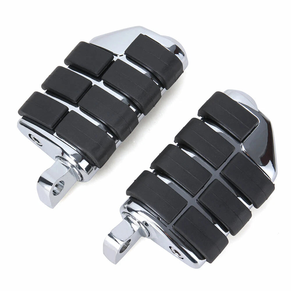 Motorcycle Foot Rest Pegs Dually Iso Pegs For Harley Male Mount Touring Chrome