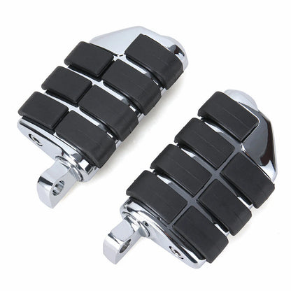 Motorcycle Foot Rest Pegs Dually Iso Pegs For Harley Male Mount Touring Chrome