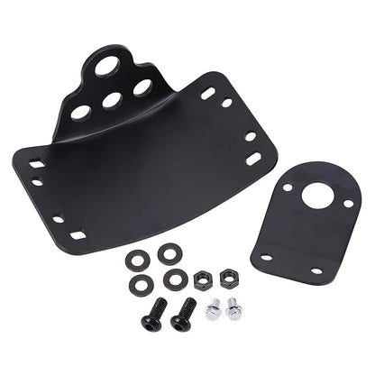 Motorcycle Black Side Mount License Plate Bracket Holder For Harley Chopper Dyna