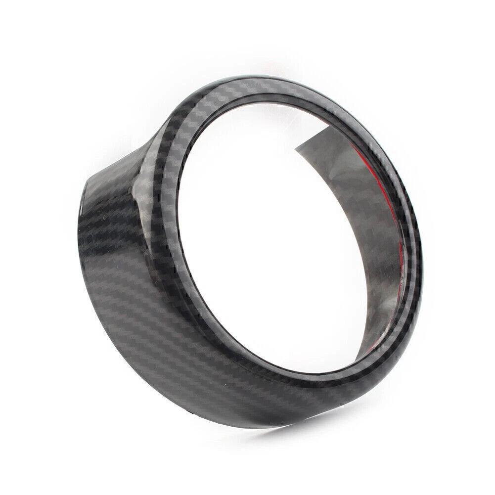 Front Grille Grill Logo Emblem Ring For Alfa Romeo Giulia 2017-2020 Carbon Fiber