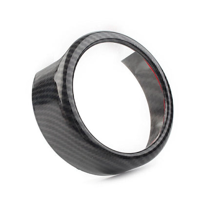 Front Grille Grill Logo Emblem Ring For Alfa Romeo Giulia 2017-2020 Carbon Fiber